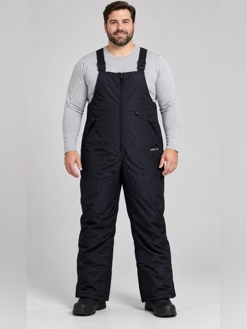 Arctix Men’s XL Black Insulated Snow Ski Bib Overalls Snowboard Pants